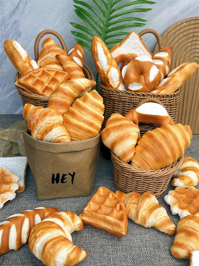 Pu Soft Shaped 3D Realtsic Belgian Waffle