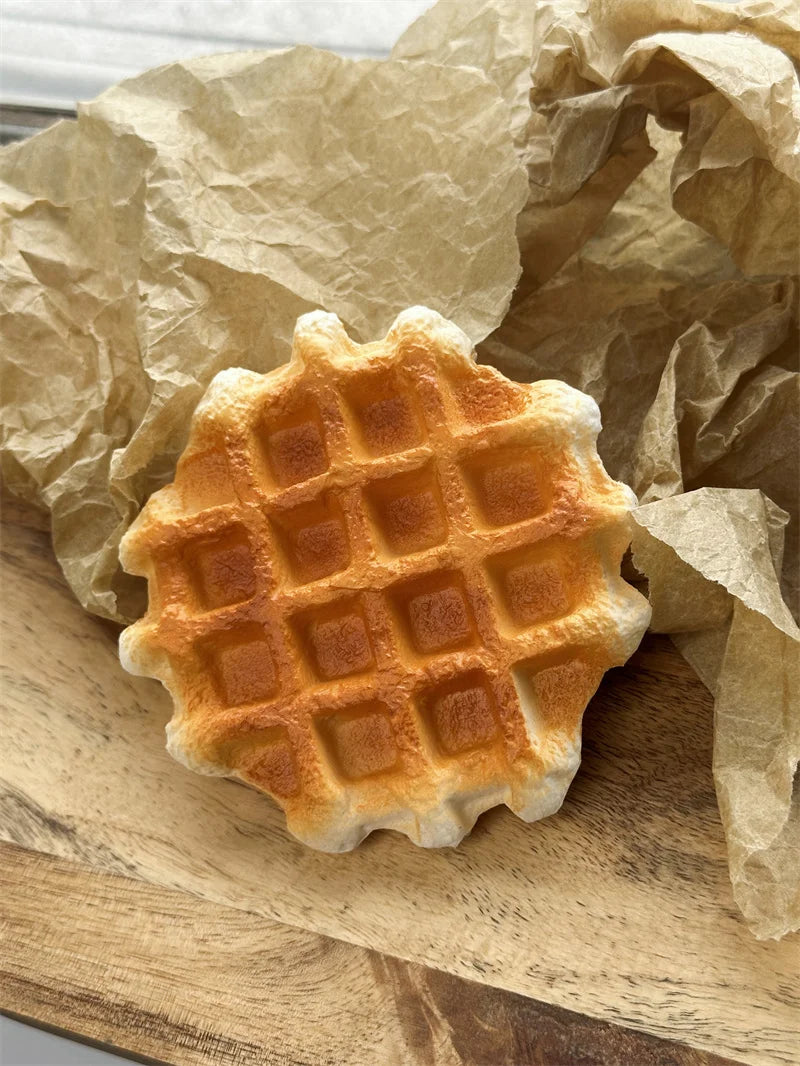Pu Soft Shaped 3D Realtsic Belgian Waffle