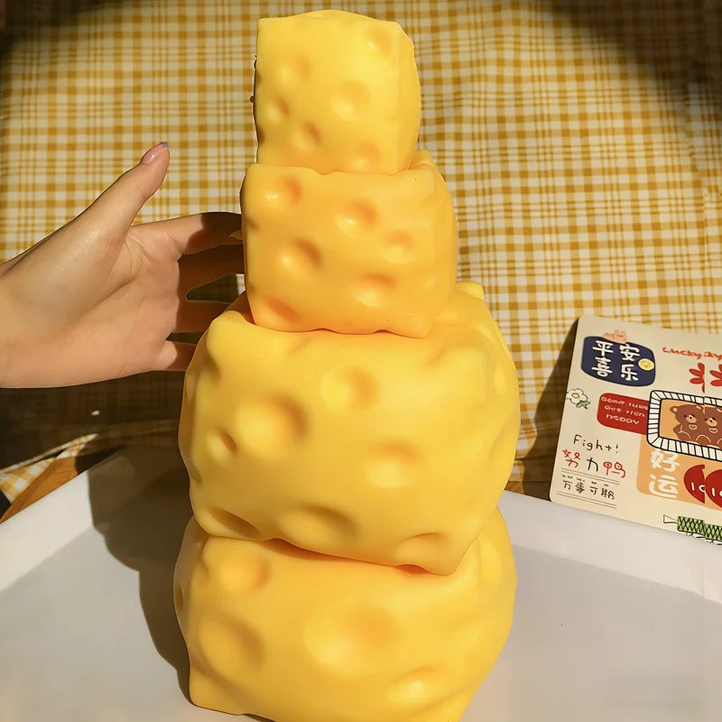 Squishy Square Cheese Squeeze Toys