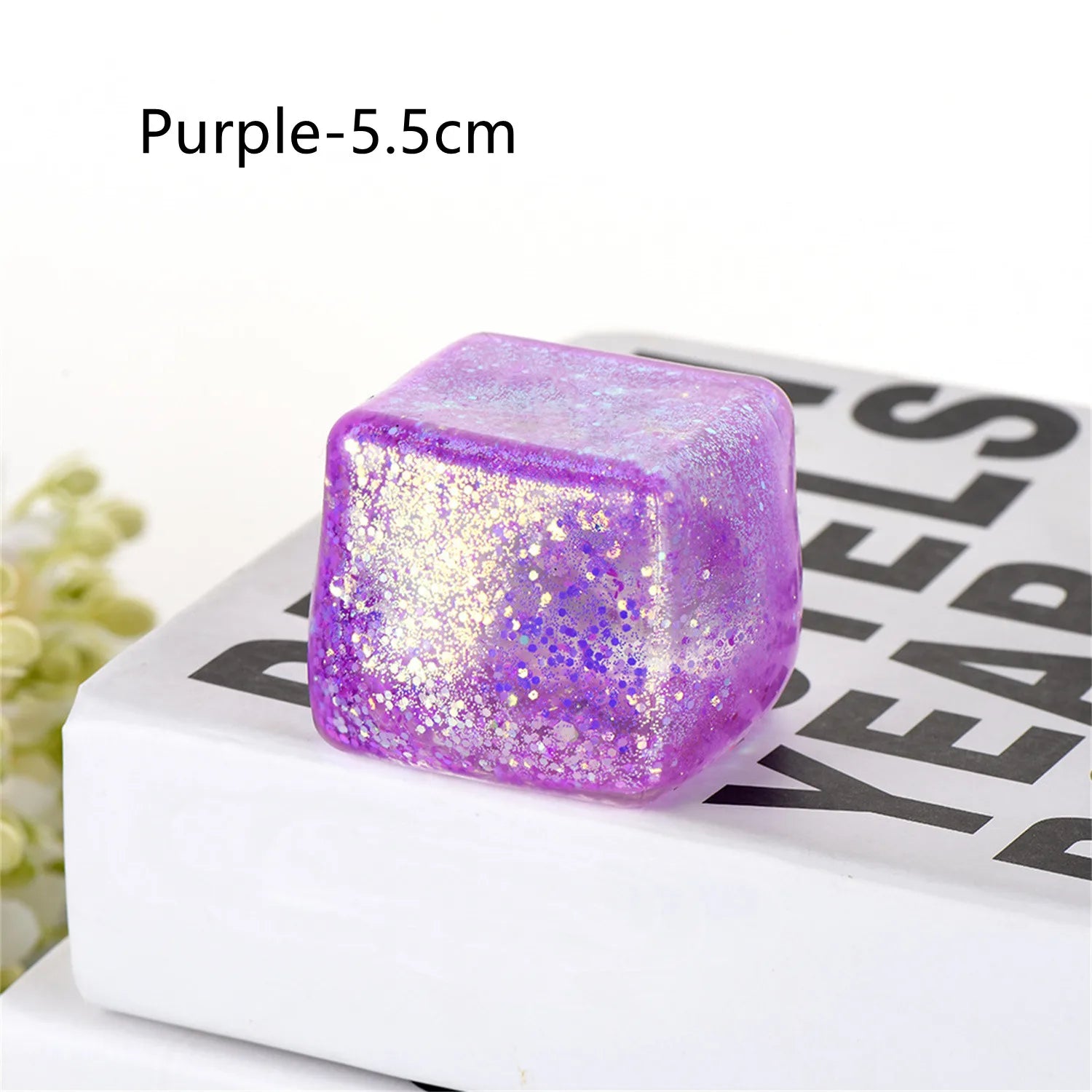 Slow Rise Glitter Stress Cube