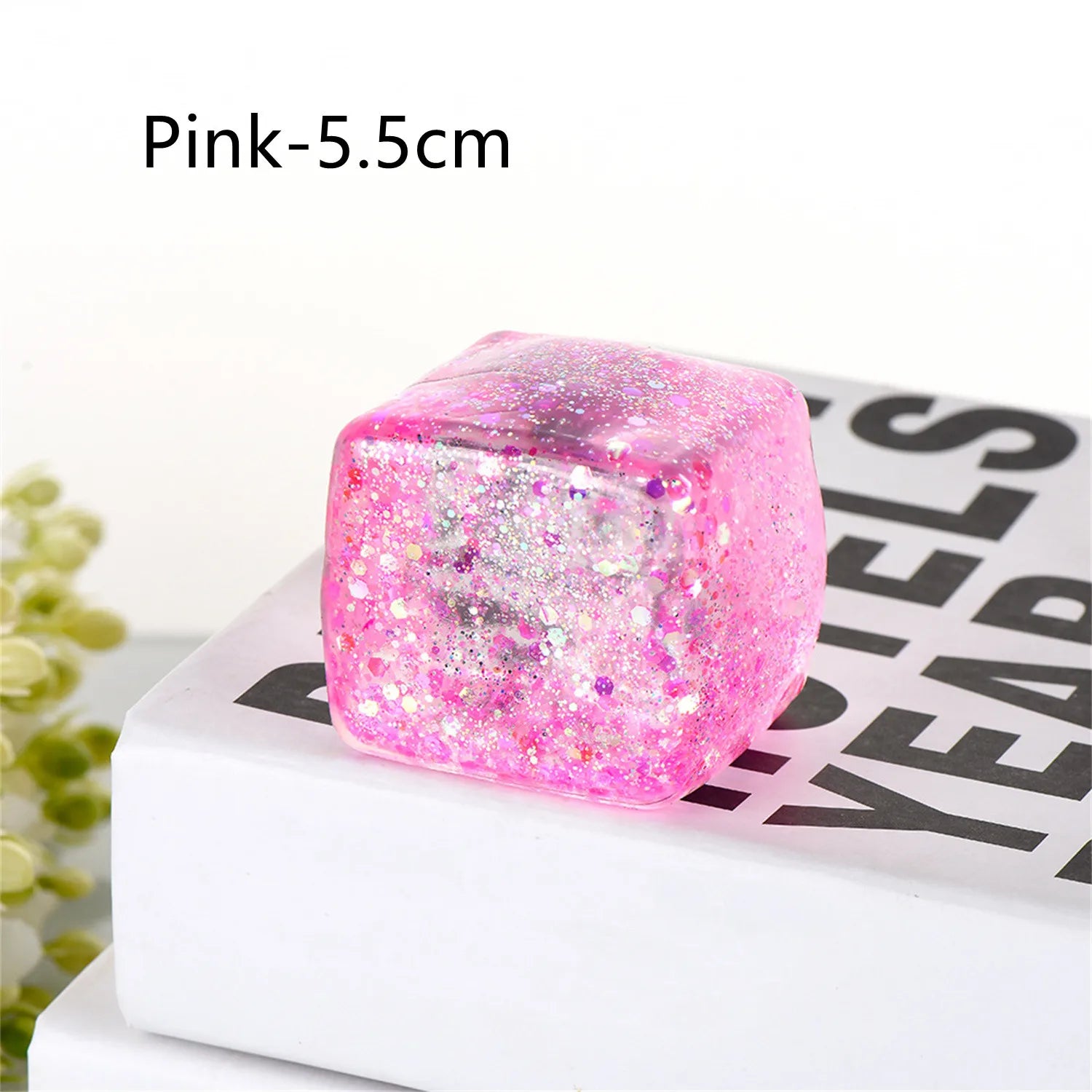 Slow Rise Glitter Stress Cube