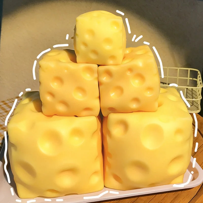 Squishy Square Cheese Squeeze Toys