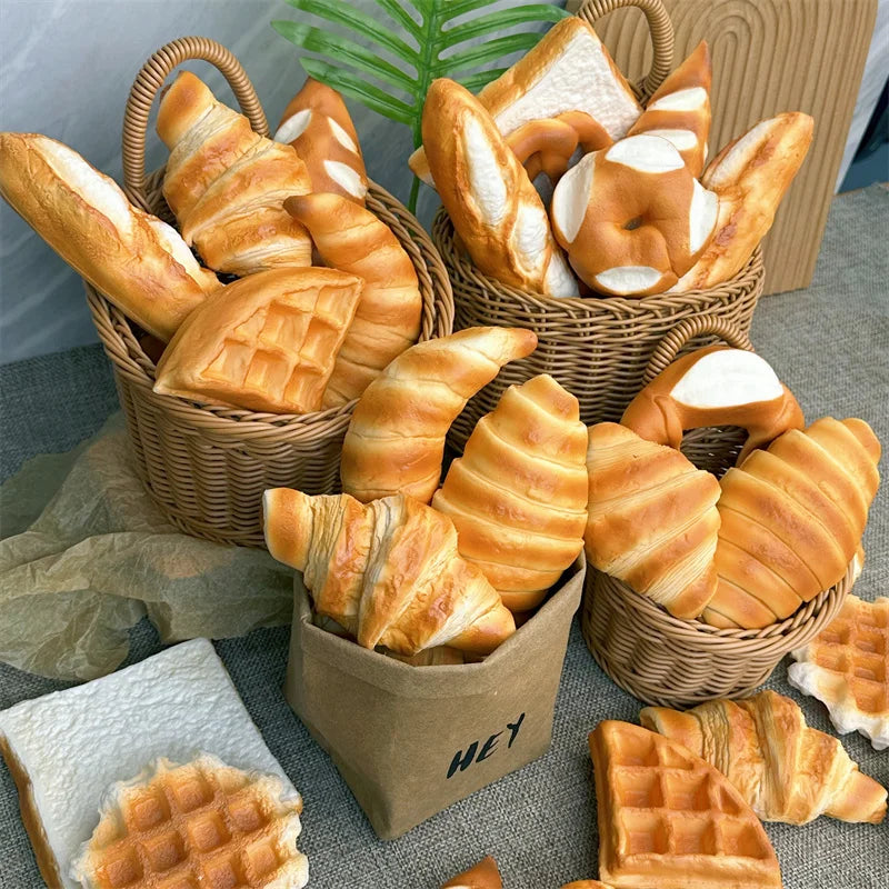 Pu Soft Shaped 3D Realtsic Belgian Waffle