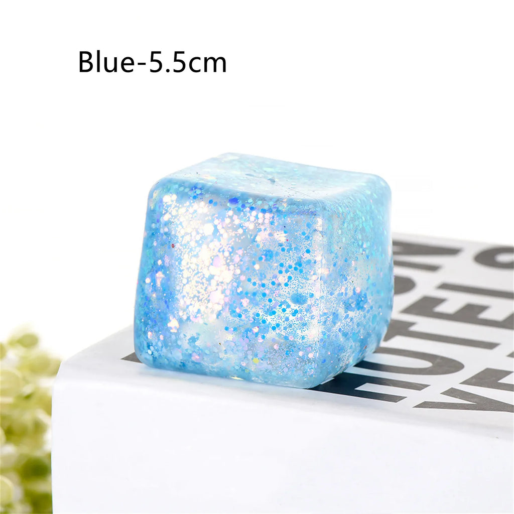 Slow Rise Glitter Stress Cube
