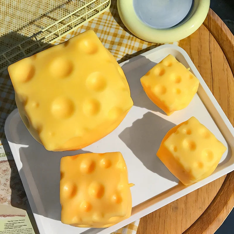 Squishy Square Cheese Squeeze Toys