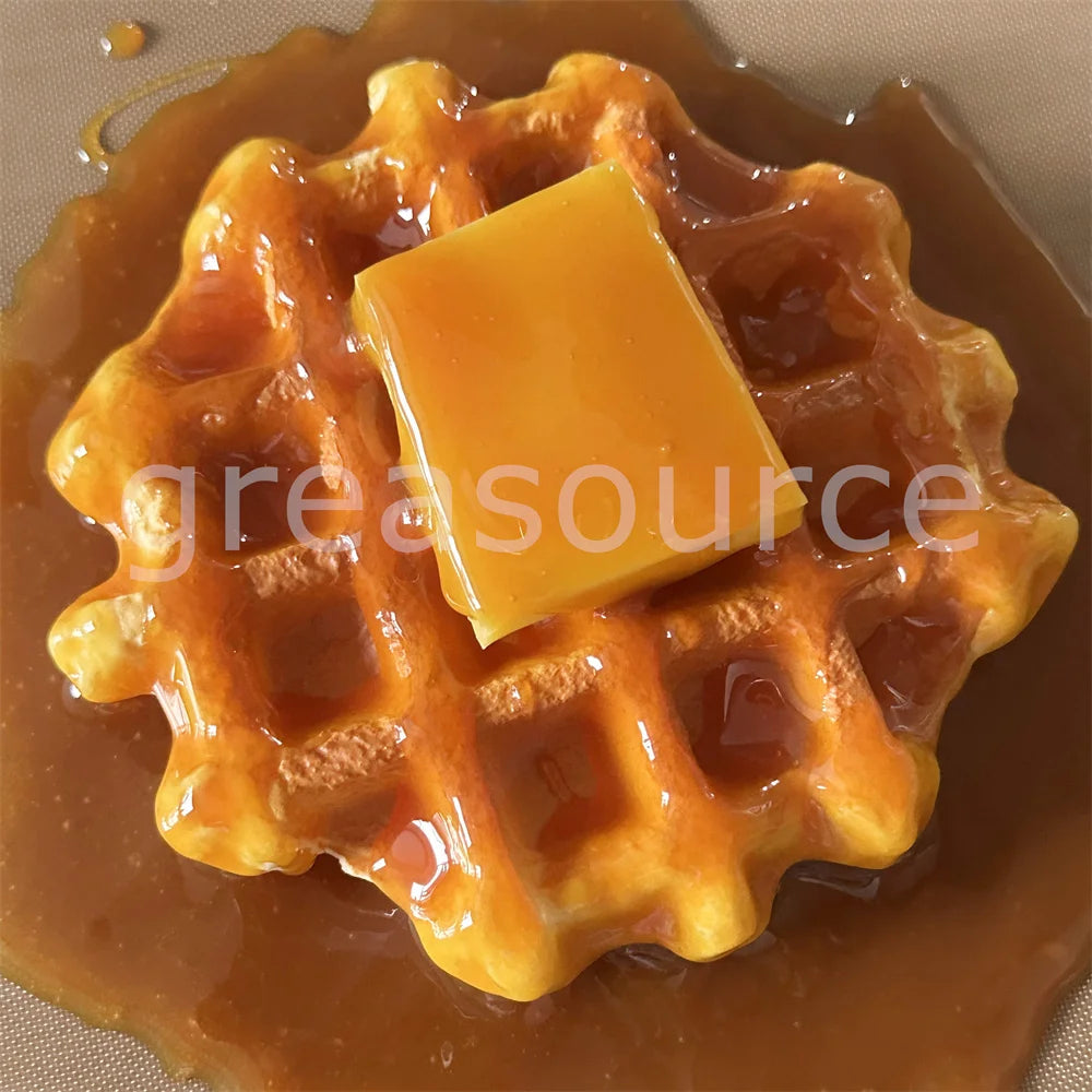 Pu Soft Shaped 3D Realtsic Belgian Waffle