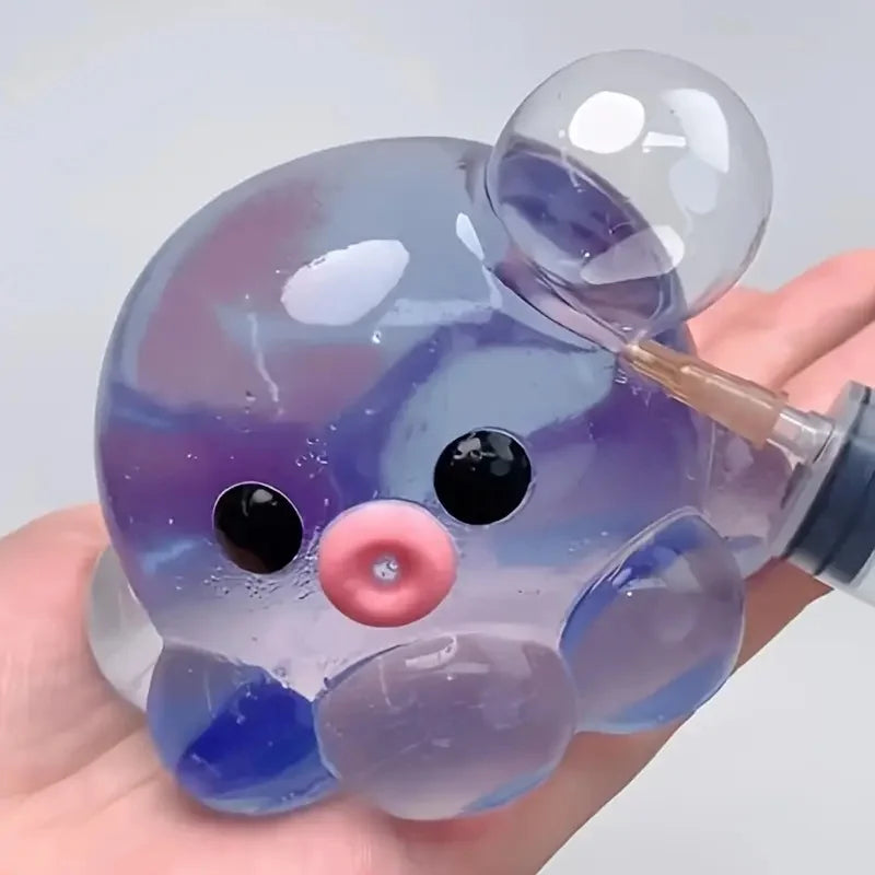 Homemade Bubble Octopus Squeeze Toy