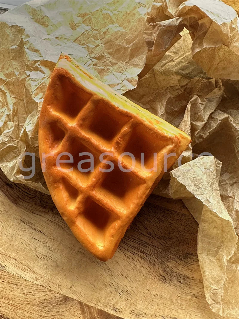 Pu Soft Shaped 3D Realtsic Belgian Waffle